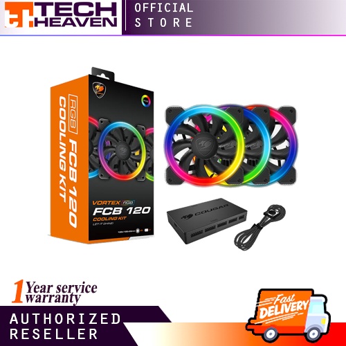 FAN/COLLERS COUGAR VORTEX RGB FCB 120 COOLING KIT / 3X-120MM / CORE BOX ...