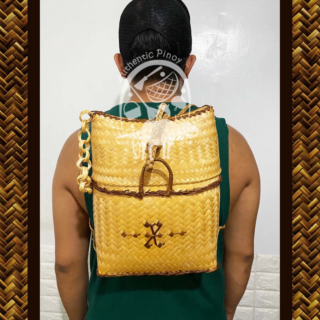 Bamboo Backpack Traditional Bag Pasiking Native Bag Shopee Philippines
