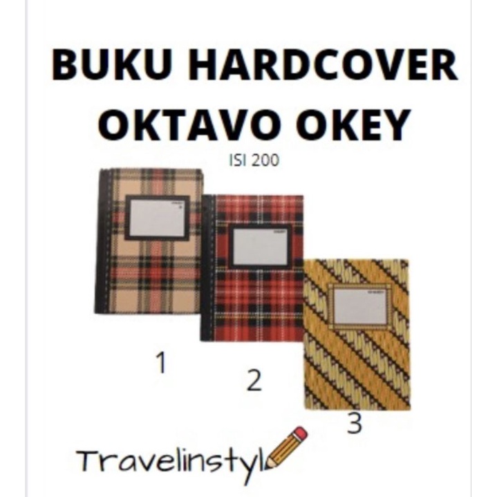 Octavo Okey Hardcover Book Contains 200 size A6 Oktavo Book Shopee