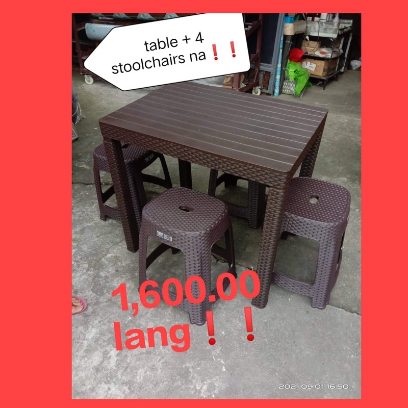 RATTAN/TABLE/AND/CHAIRS! Shopee Philippines