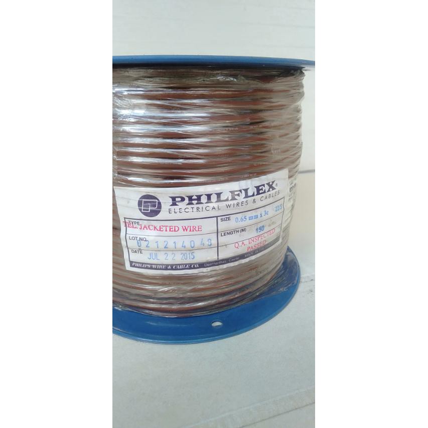 Philflex Telephone Jacketed Wire 22/3 Shopee Philippines