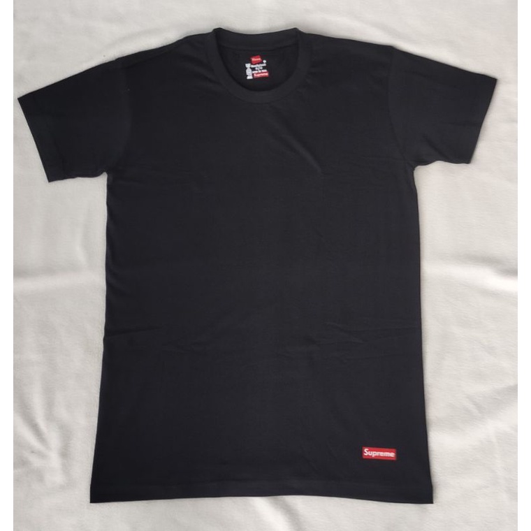 Supreme store hanes black