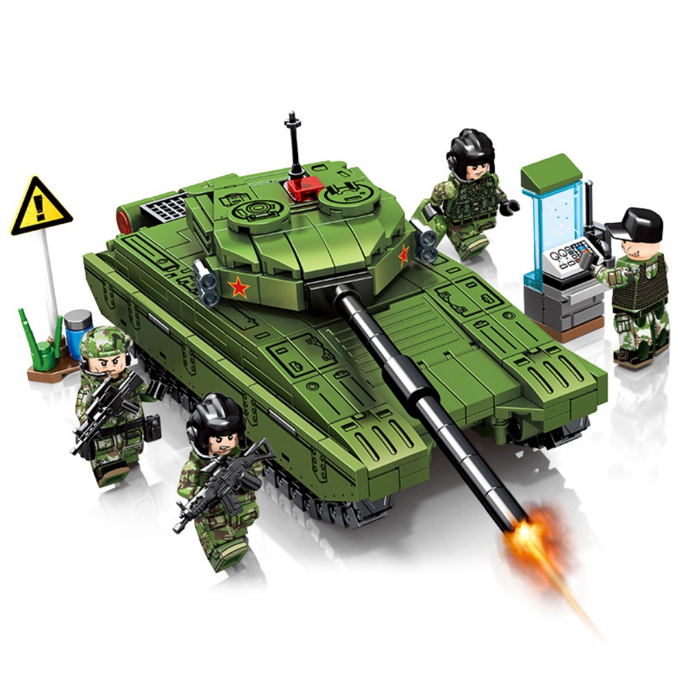 855PCS MOC WW2 4in1 Type 99 Main Battle Tank Figure PHL-03 ZBL-08 IFV ...