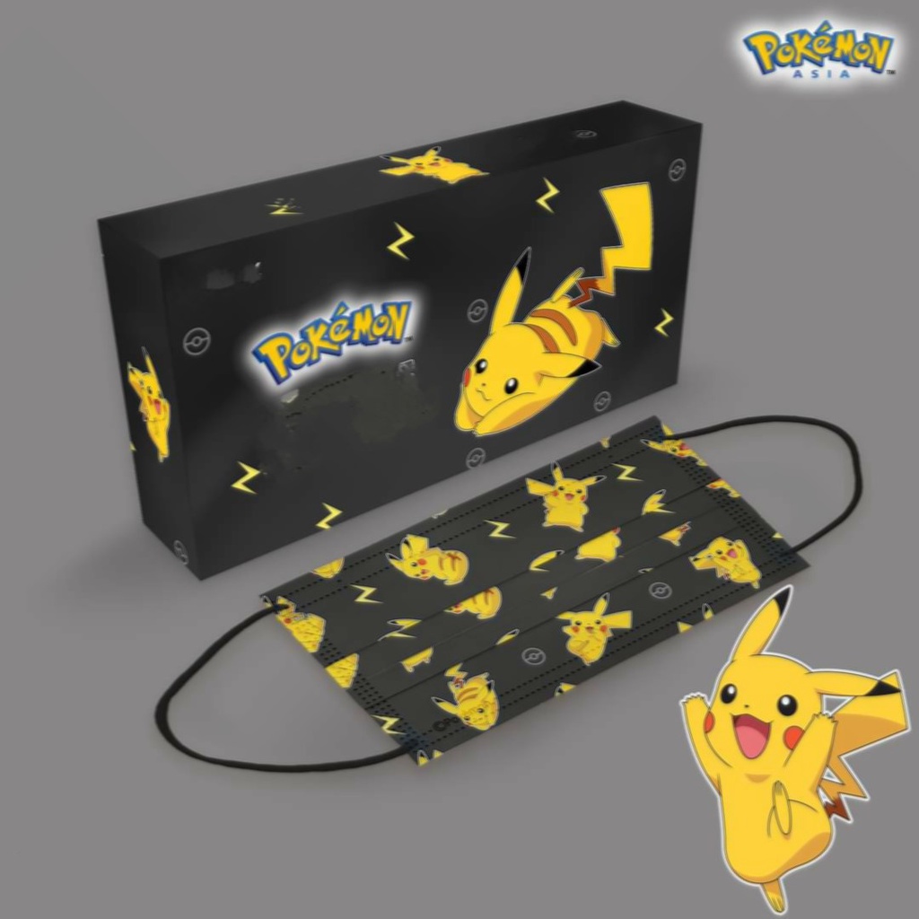 Poké Mon Mask Pikachu Moltres Eevee No Box (10pcs) Pokémon Second Bomb ...