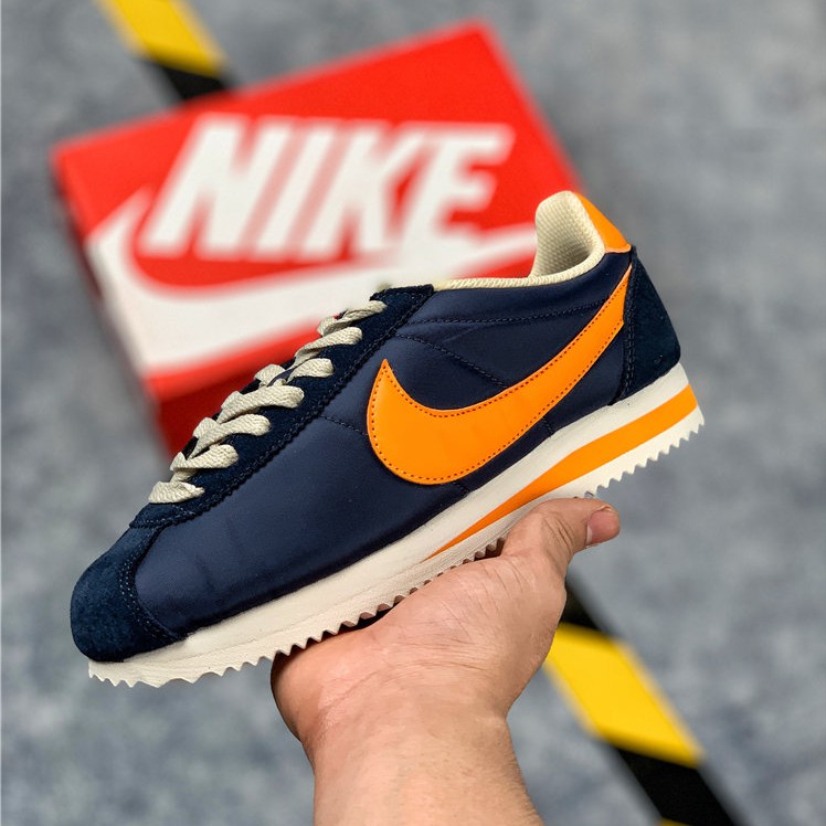 Nike cortez hotsell leather blue