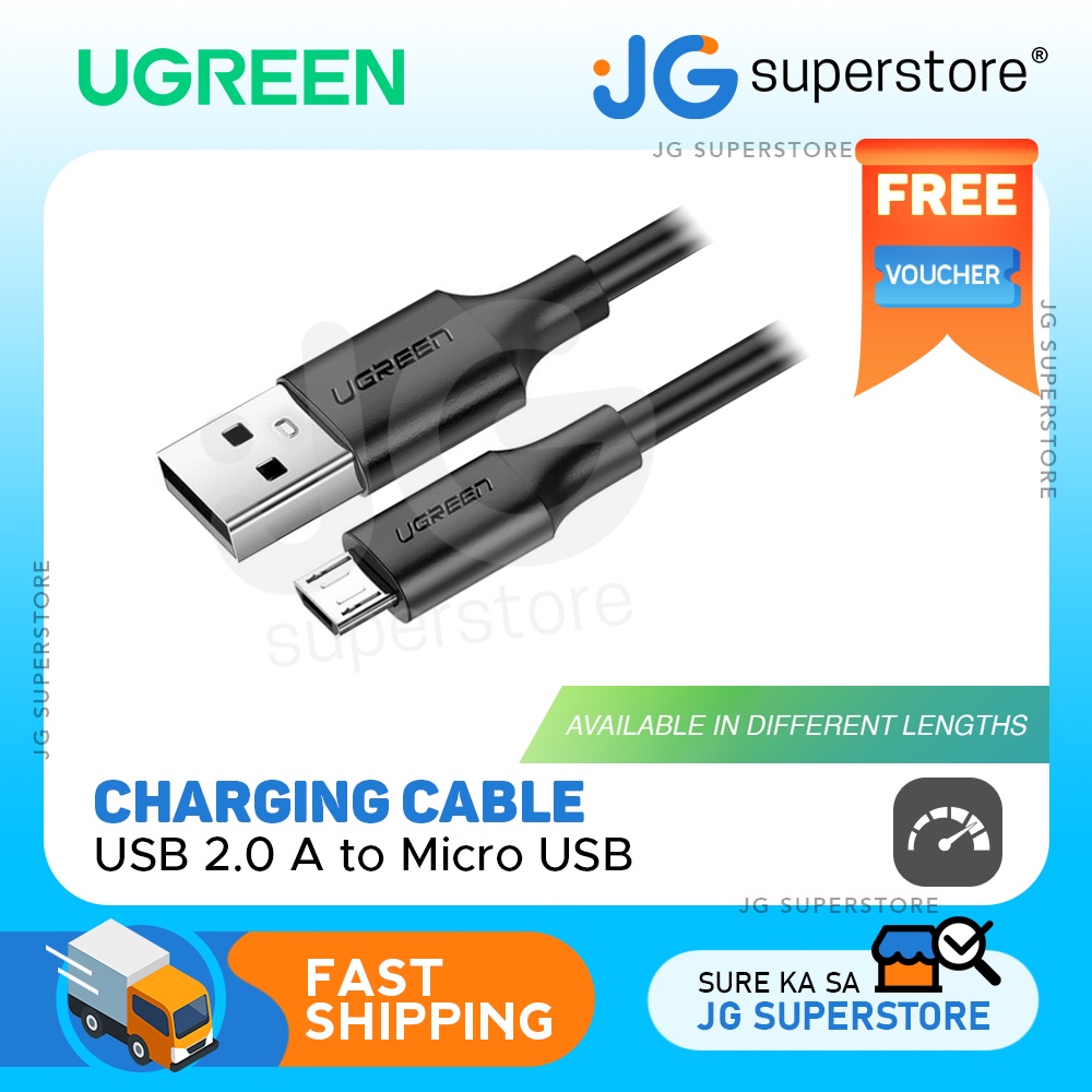 UGREEN USB 2.0 A to Micro USB Cable with Bold Copper Core (0.25M, 0.5M ...