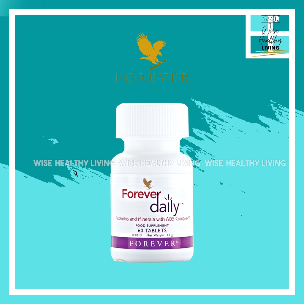 Forever Daily Vitamins and Minerals With Aloe Vera 60 Tablets (44g