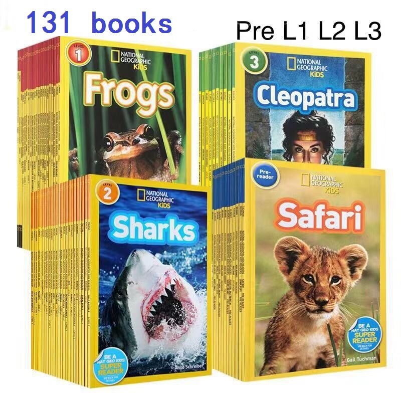 131 books English picture book National Geographic Kids pre level 