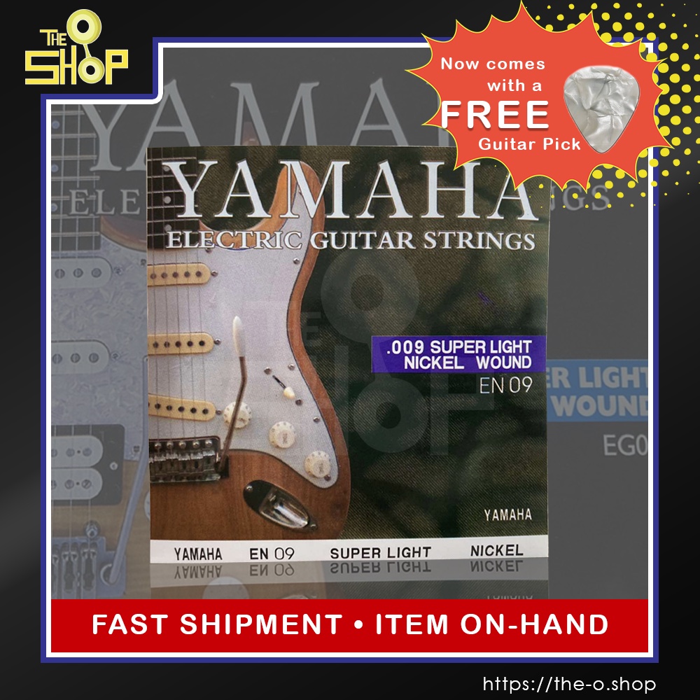 YAMAHA Electric Guitar Strings FREE PICK Complete 6pcs Set