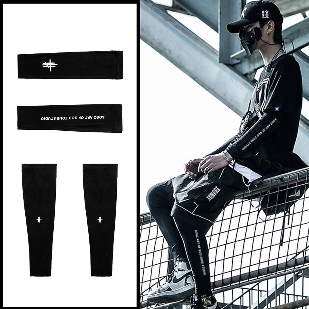 11 BYBB'S DARK 2020 Summer Ice Silk Bracers kneepads Arm Pads Hip Hop