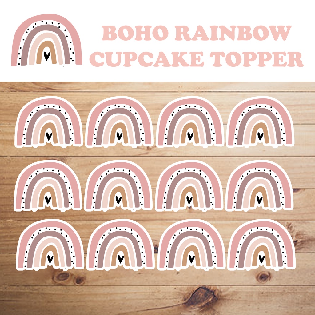 Boho Chic Cupcake Toppers Templates Download Hundreds vrogue.co