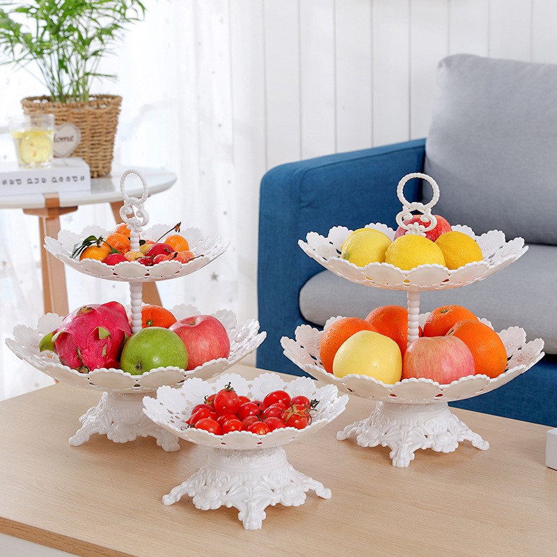 2/3 Layer Fruit Plate Cake Display Stand Party Serving Platter ...
