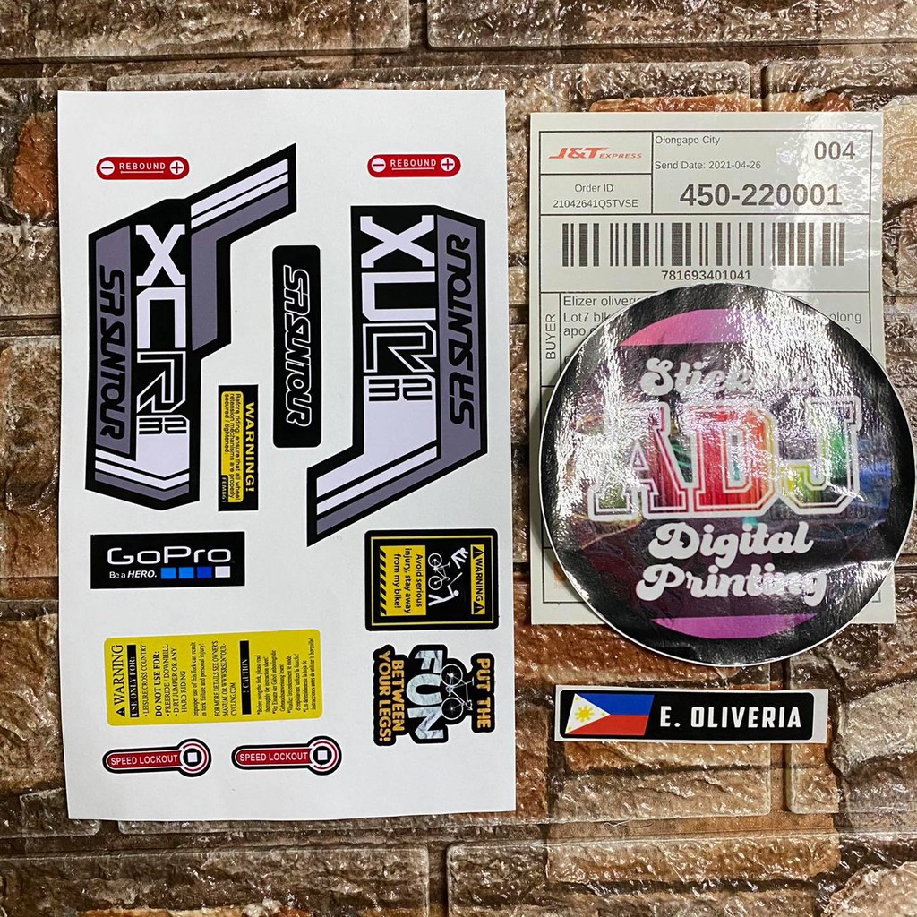SR Suntour XCR 32 Fork Decal Stickers With Freebies | Shopee Philippines