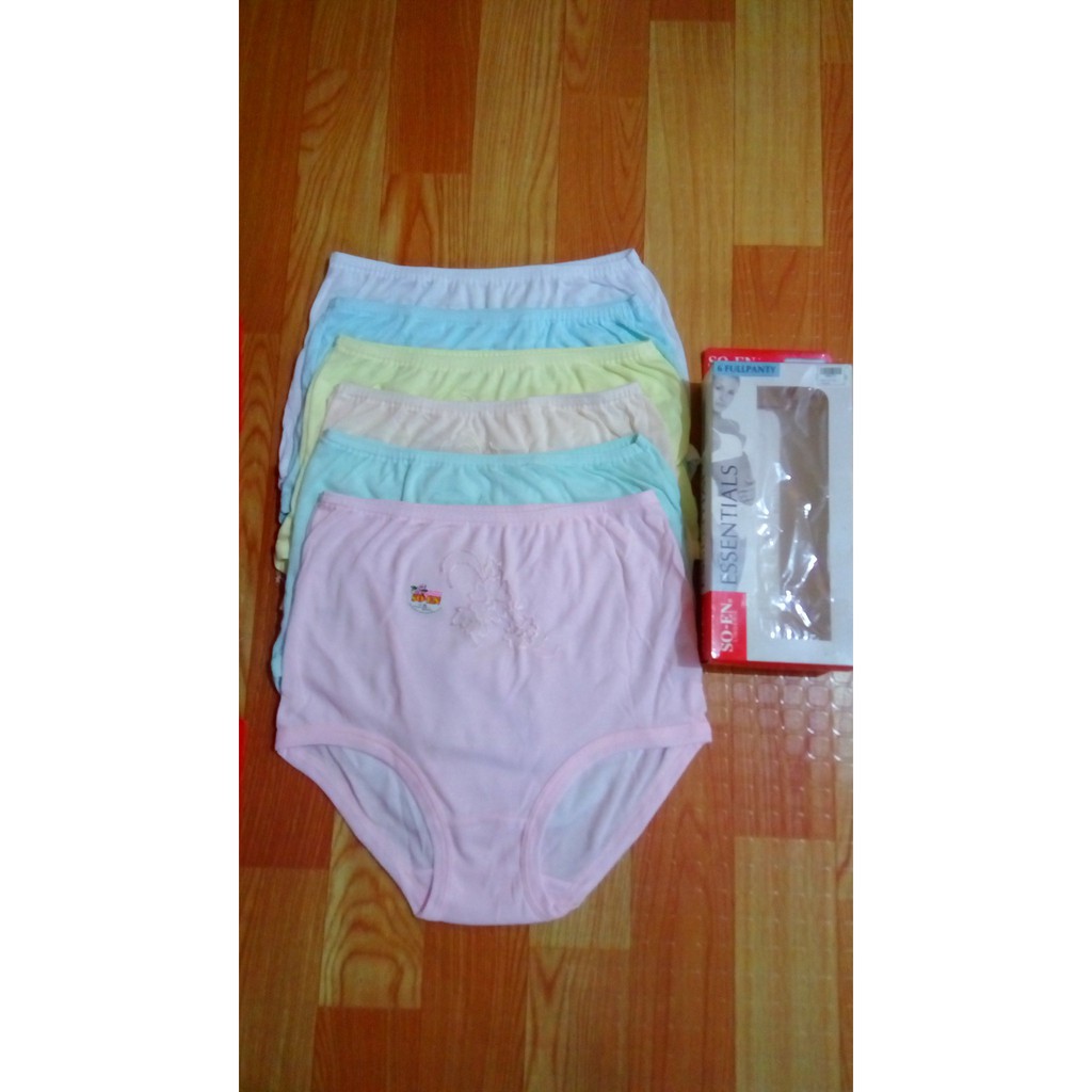 SOEN Original Panty FULL PANTY 6 pieces GPA6502 ADULT Shopee Philippines