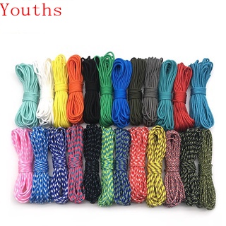 2mm Paracord Parachute Single Cord Lanyard Nylon Rope 2mm Diameter 100FT  50FT 25FT One Stand Cores Paracord Rope For Jewelry Making Whole