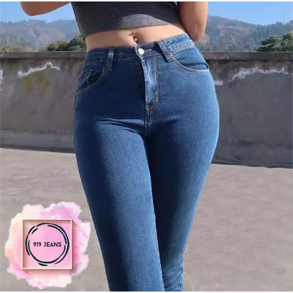 High quality Thug Stretchable Denim Maong Pants for Women | Shopee ...