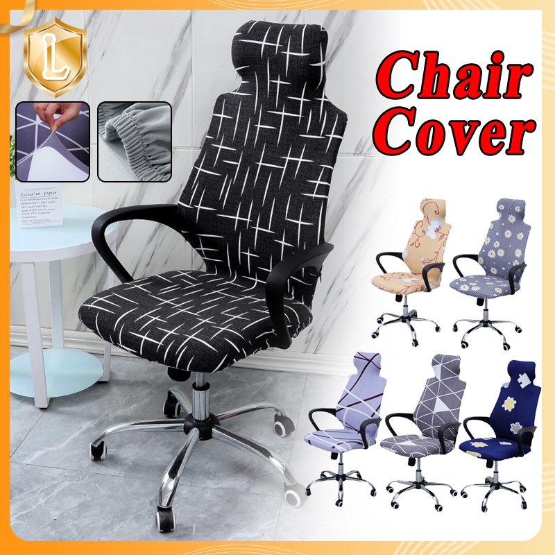 Chair cover office fabric spandex elastic computer housse polyester removeable modern easy size washable