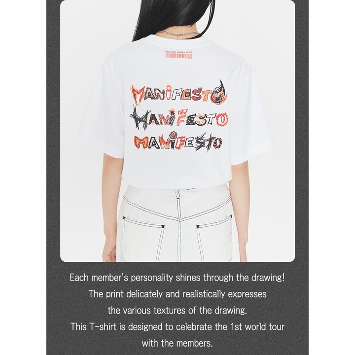 Offers Enhypen Manifesto World Tour Drawing Shirt