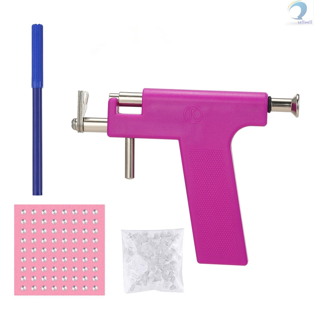 Ear Piercing Gun Set Safety Ear Nose Navel Body Piercing Gun Kit Set ...