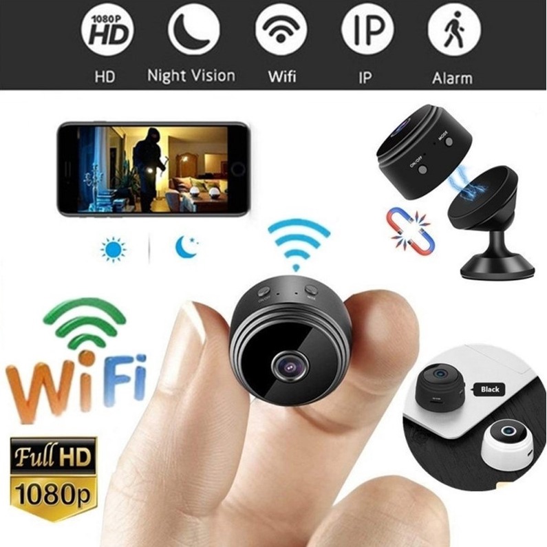 【Fast Delivery】Mini Spy Camera CCTV Camera Wifi Connect to Cellphone A9  1080P HD Webcam Wifi Mini Smart Home IP Security Camera Night Vision  Wireless