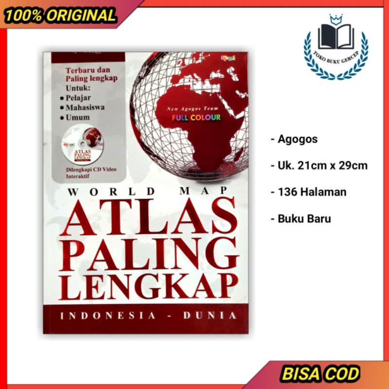 Agagos - The Most Complete Atlas of Indonesia - World | Shopee Philippines