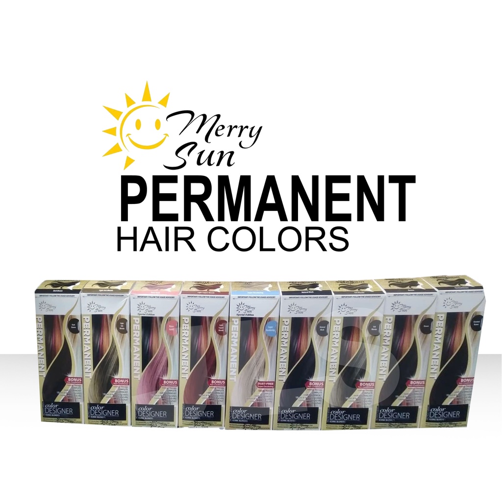 Merry Sun Permanent Hair Colors Shopee Philippines
