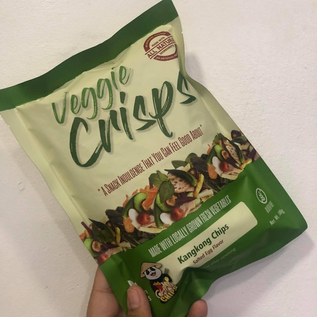 Chai Chips Salted Egg Kangkong Crisps 100g Shopee Philippines