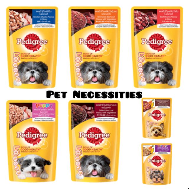Pedigree Pouch for Puppies and Adults (130g & 80g) Shopee Philippines