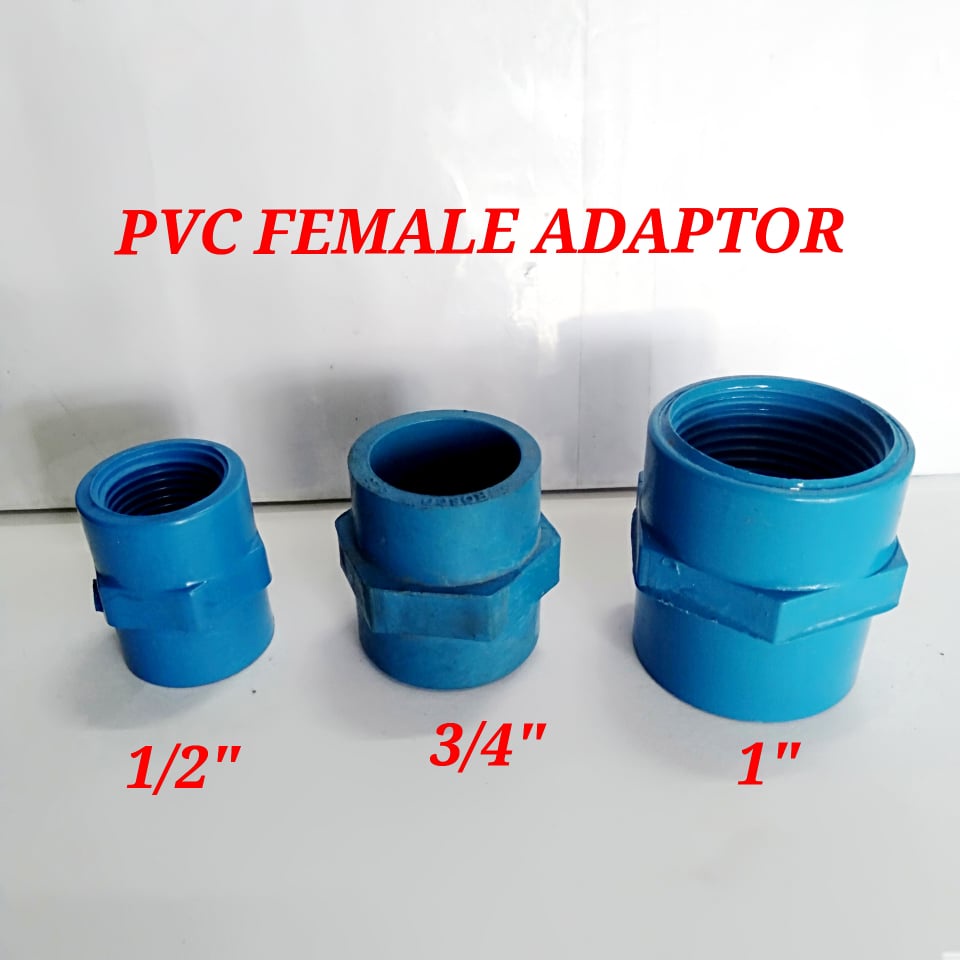 Pvc Blue Fitting Elbow Tee Coupling Male Adaptor Female Adapter Cup Size 12 34 1 