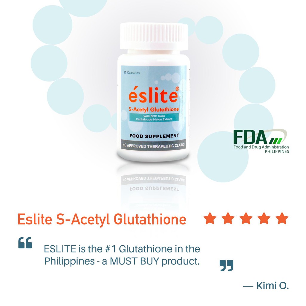 Eslite S-Acetyl Glutathione 10 Bottles (Official Distributor) | Shopee  Philippines
