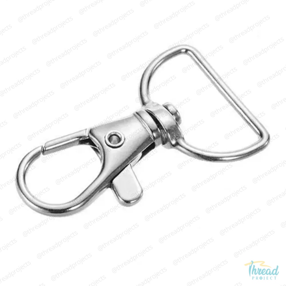 1pc Swivel Hook Metal Nickel Lobster Claw Clasp Hook Clip Bag