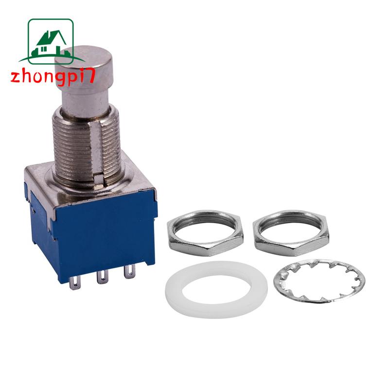 Guitar Effects 3PDT 9Pin Latching Stomp Pedal Footswitch Foot Switch