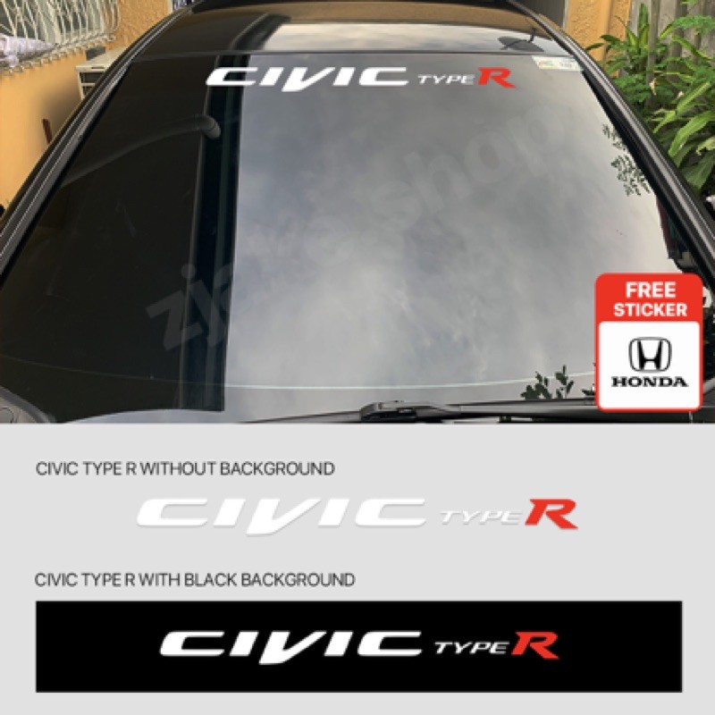 Honda civic deals windshield sticker