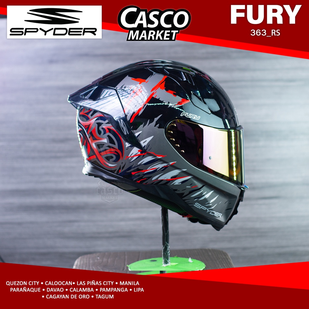 SPY NEO FURY GD STREETZILLA FULL FACE DUAL VISOR MOTORCYCLE HELMET