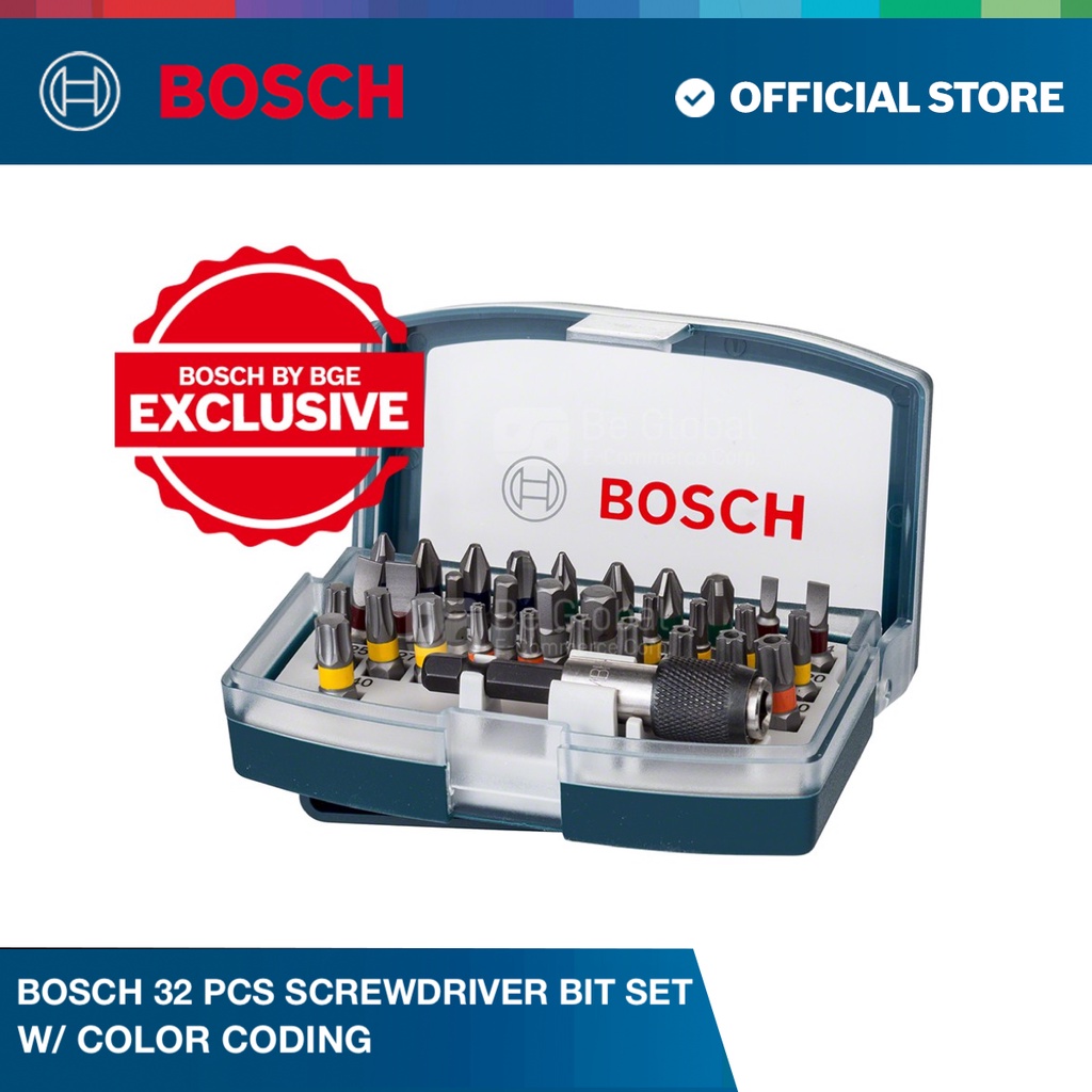 Bosch 32 pcs Screwdriver Bit set with Colour Coding Tools/Accessories Shopee Philippines