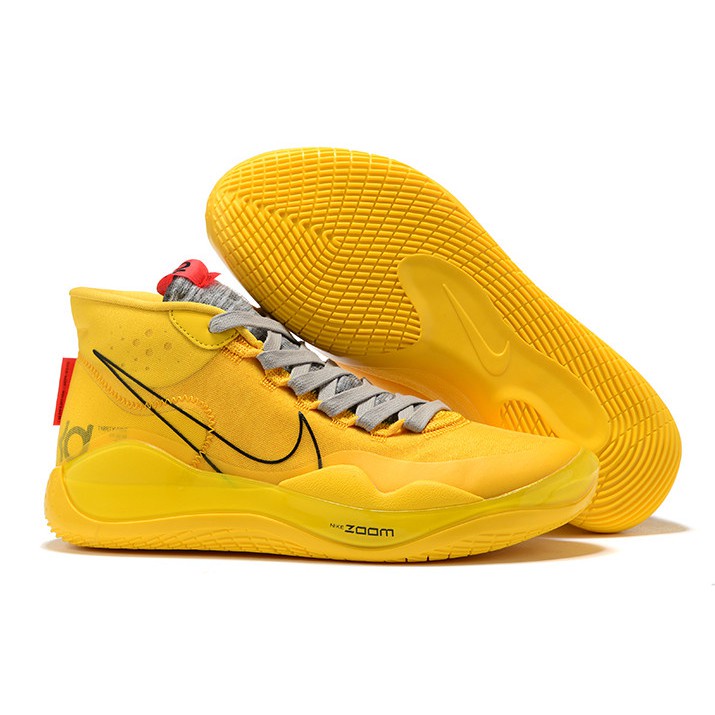 New nike KD 12 tour yellow black mens 2019 basketball shoes