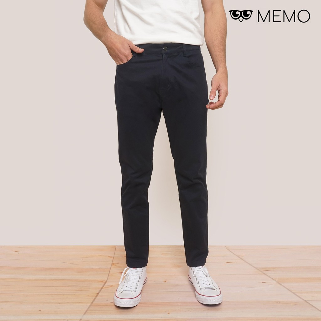 Memo Skinny Trousers For Men (Midnight Blue) | Shopee Philippines