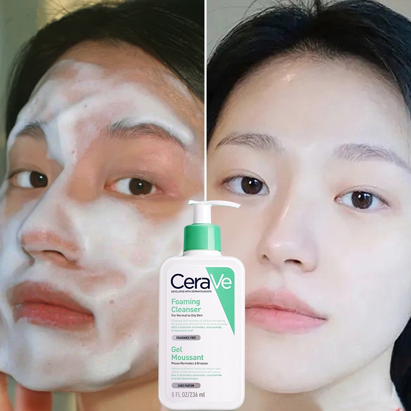 US Original Cerave Hydrating Facial Cleanser(Foaming | Renewing SA ...