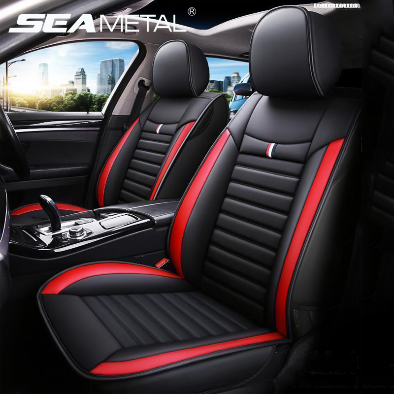 Leather Car Seat Cover Universal Front And Back Seat Cushion Full Set Protector Accessories Interior Shopee Philippines