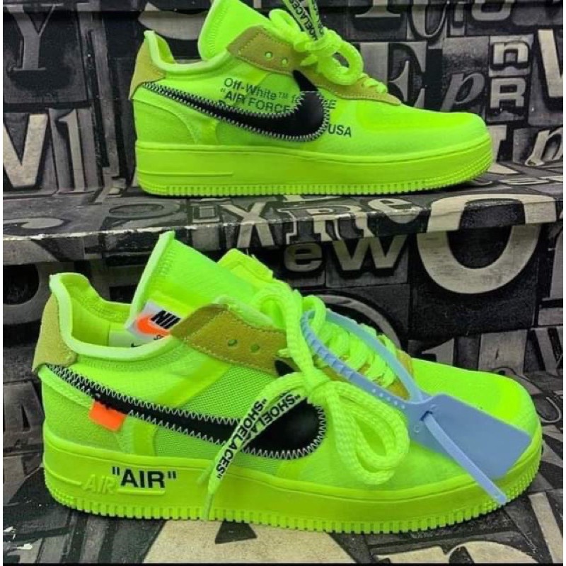 Air force cheap ones neon green