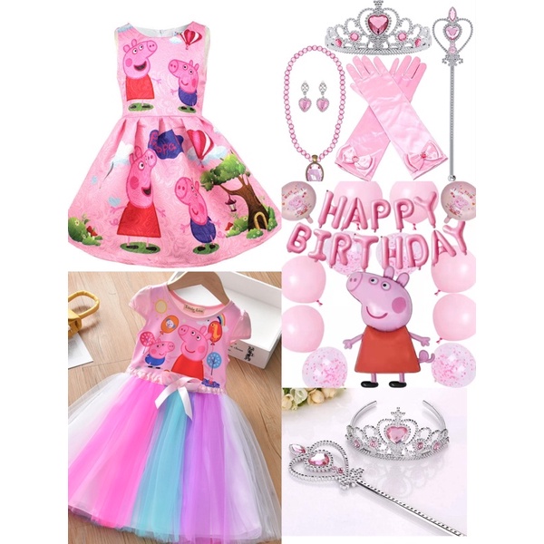 p e p p a pig dress for kids 2-8yrs | Shopee Philippines