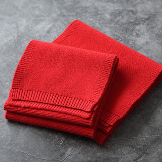 Happy New Year, Parent-child Scarf Chinese Red Children Knitted Warm 