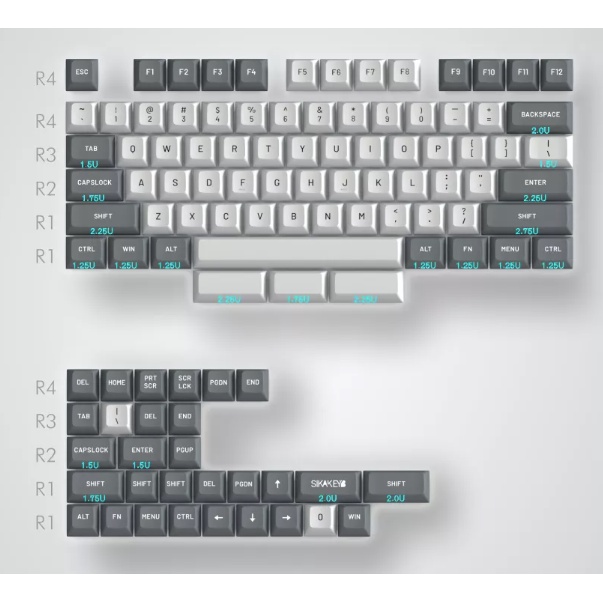Sikakeyb Doubleshot PBT Spherical Keycaps Green-White | Shopee Philippines