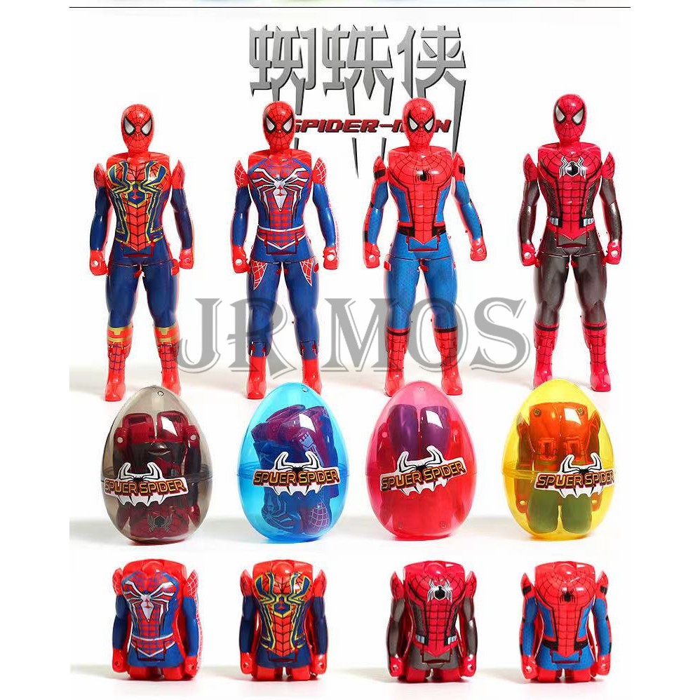 Spiderman Deformation Egg Toys Surprise Egg SLD2 | Shopee Philippines