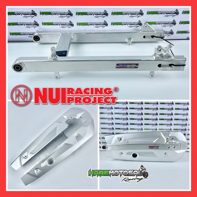 +1 INCI SWING ARM NUI RACING PROJECT HONDA WAVE 125 ALLOY PETI RANTAI
