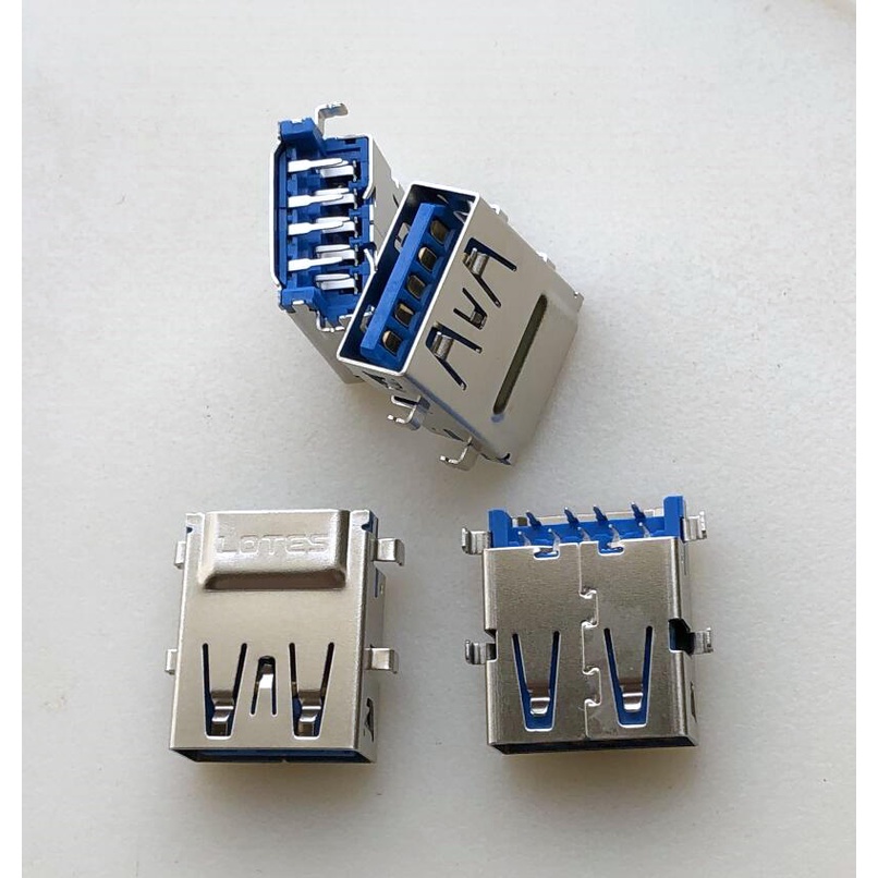 1pcs Original LOTES Laptop USB 3.0 Female Socket Data Transmission ...