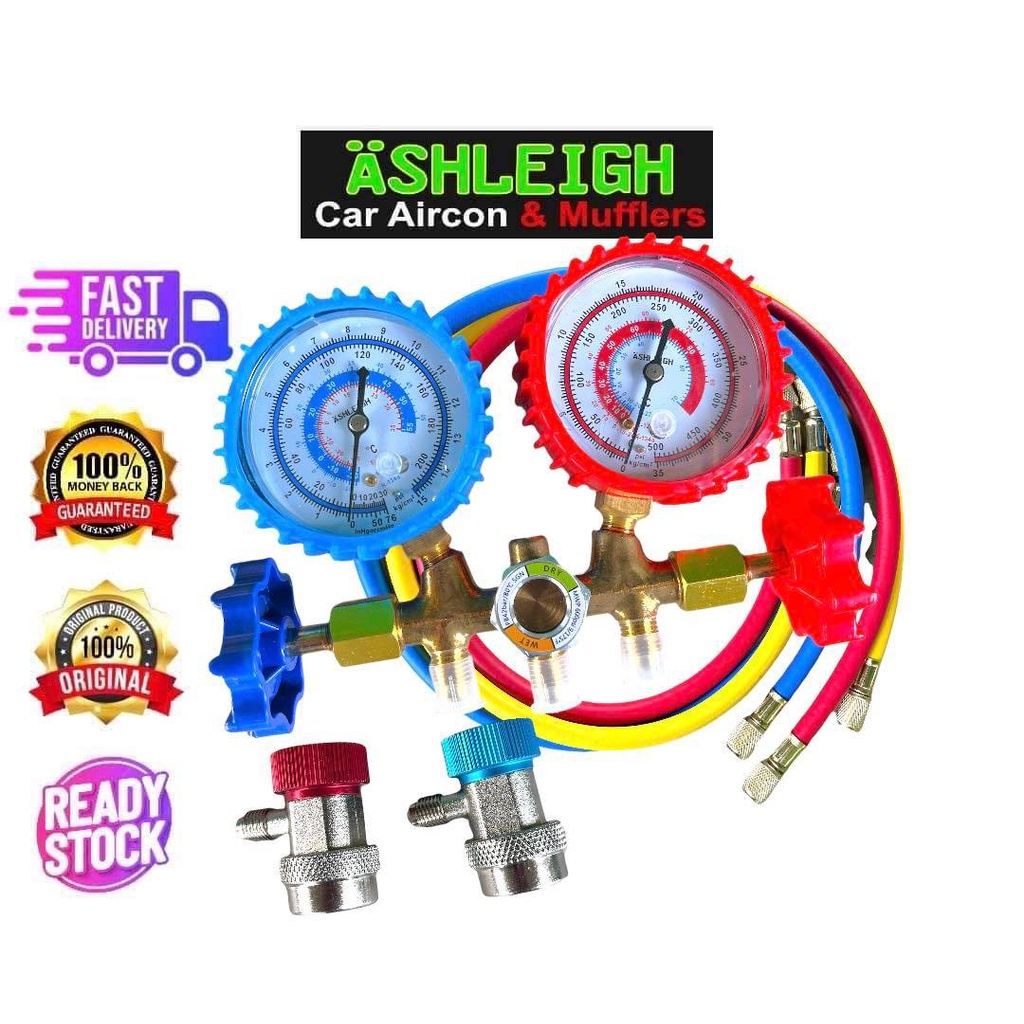 Manifold gauge Car aircon HEAVY DUTY coupler adaptor 134a r22 parts