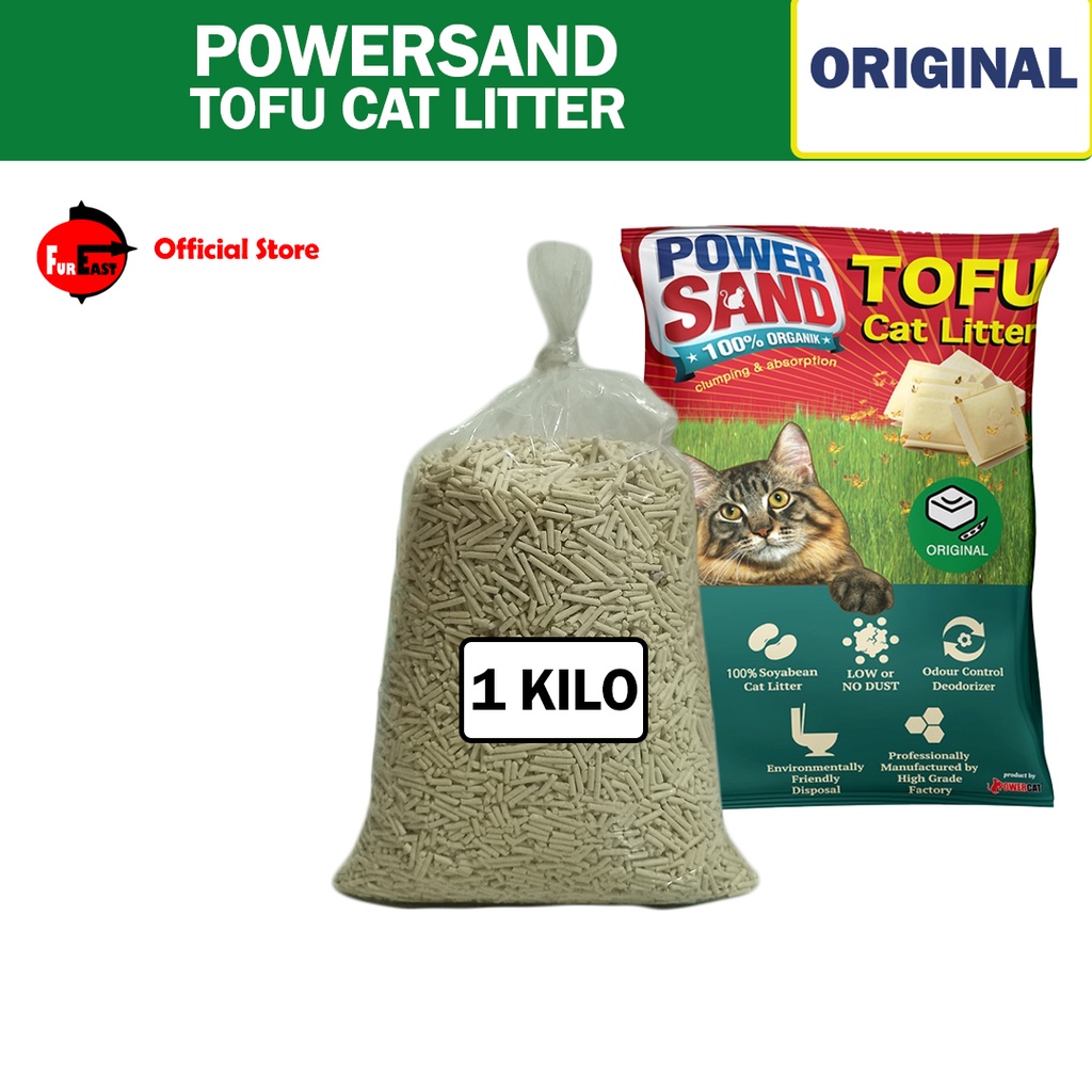 Powersand Tofu Cat Litter 1 Kilo (Fureast) Shopee Philippines
