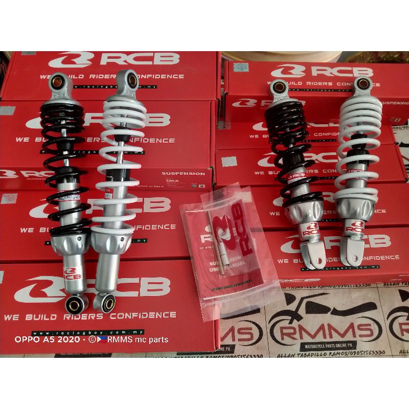 RCB DUAL SHOCK ABSORBER A2 335MM for WAVE/XRM/SMASH/SYM | Shopee ...