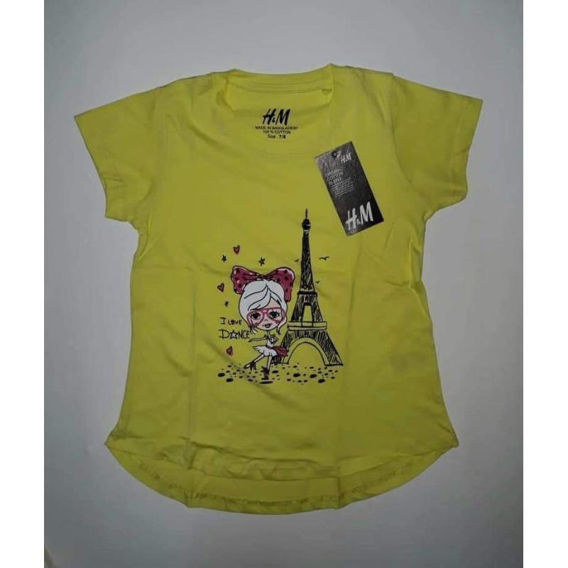 Overruns Tshirt for Baby Girl(H&M) Shopee Philippines